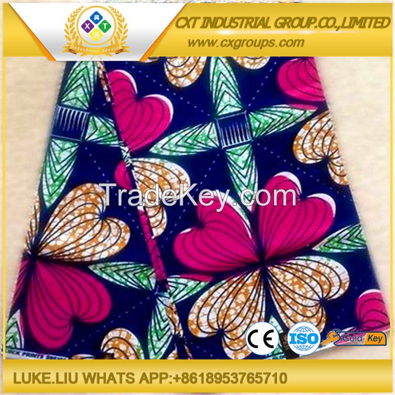 high quality wax print dress designs african fabric  Sanhe Quality Wax