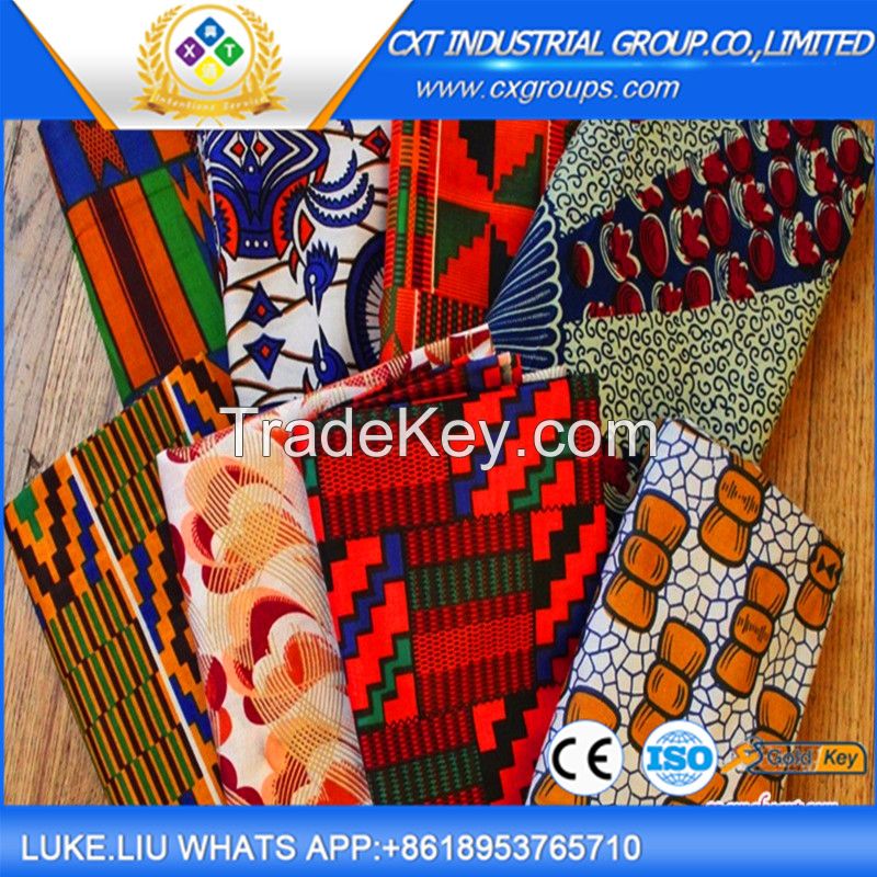 high quality wax print dress designs african fabric  Sanhe Quality Wax