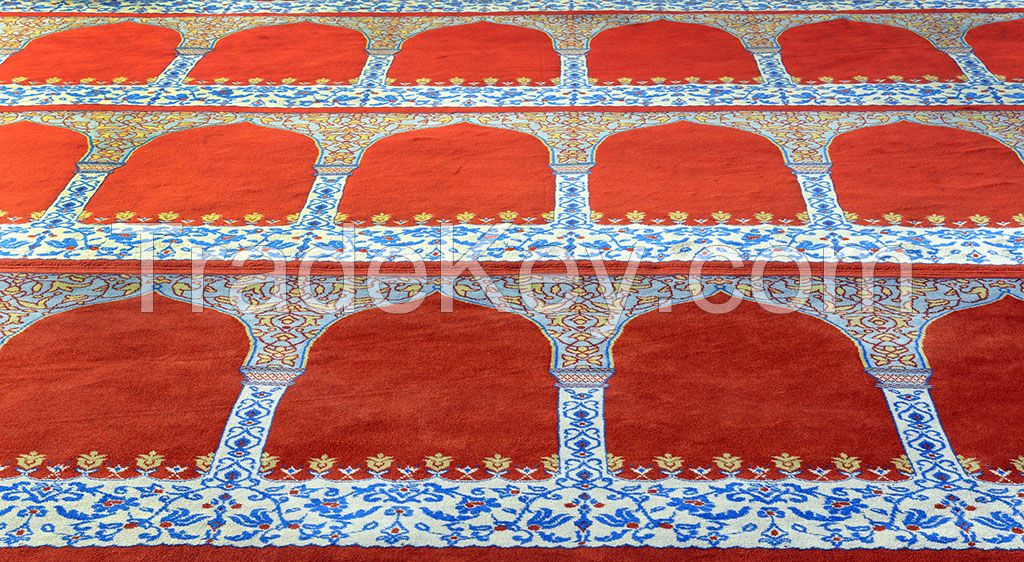 Mosque Carpets and Rugs Hand Tufted 100% Wool Area Carpet