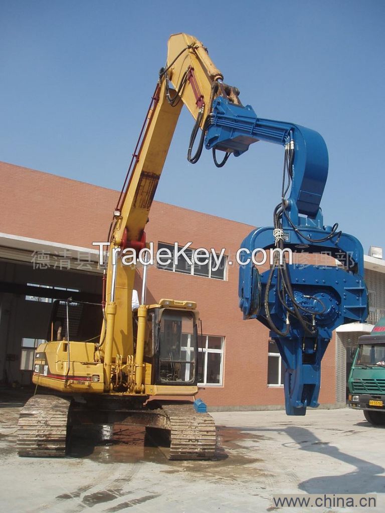 Hydraulic vibration hammer of hydraulic pile pulling machine