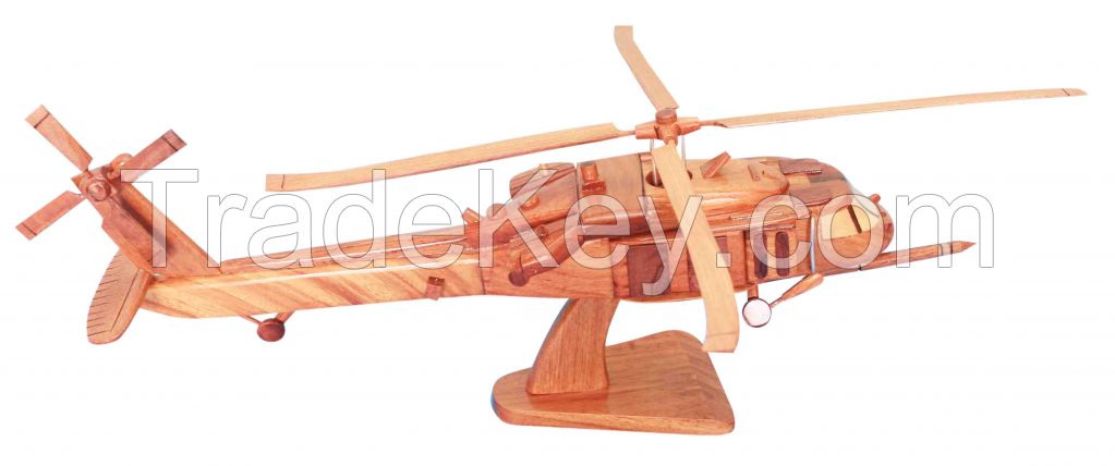 Wooden Helicopter of many models - Home decor