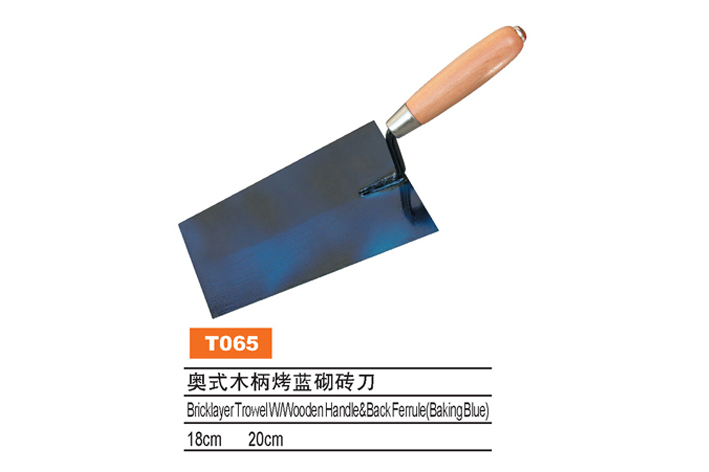 Bricklayer Trowel W/Painted wooden handle