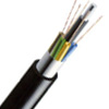 Aluminum longitudind layer stranded opitc cable