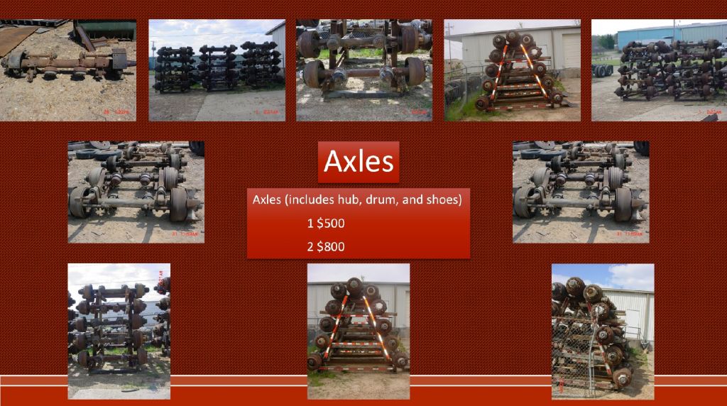 Used Semi Trailer Axles