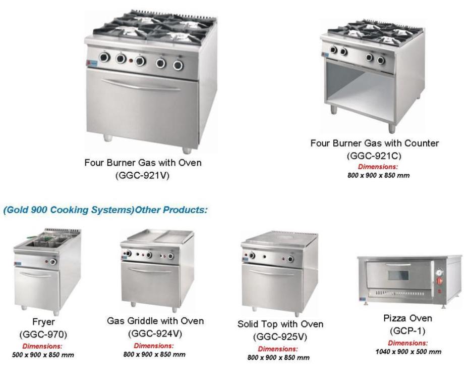 Four Burner Gas with Oven (Catering Equipment)