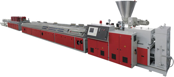 PVC, PE, PP WOOD-PLASTIC PROFILED MATERIAL PRODUCTION LINE