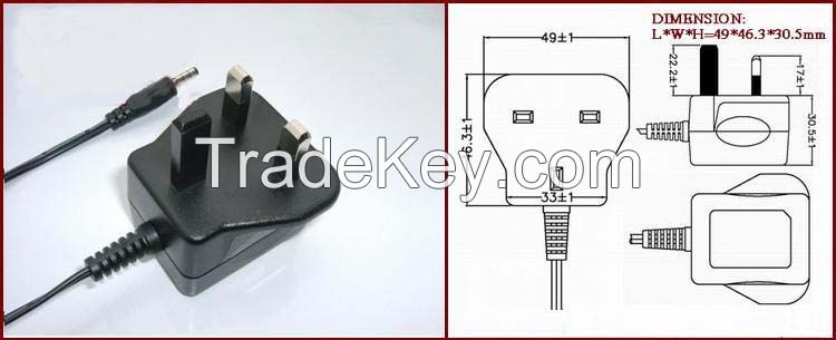 England power adapter,UK plug