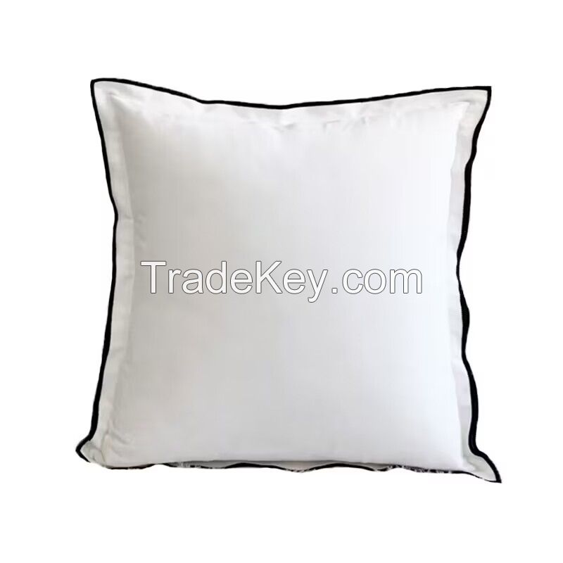Hot Sale Velvet Soft Fashion Modern Decorative Square Throw Pillow Cover with Ruffle Cushion Case for Sofa Bedroom