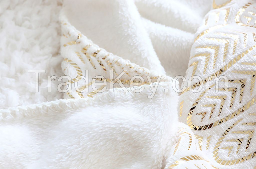 Export fashion shawl blanket Flannel unicorn shape lazy blanket for children