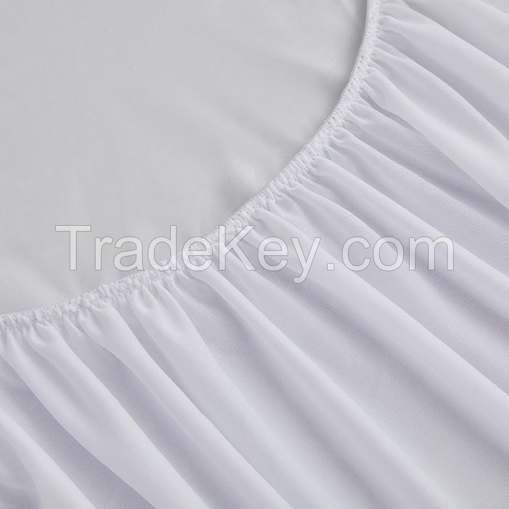 Soft, Breathable And Waterproof Terry Fitted Sheet Mattress Protector