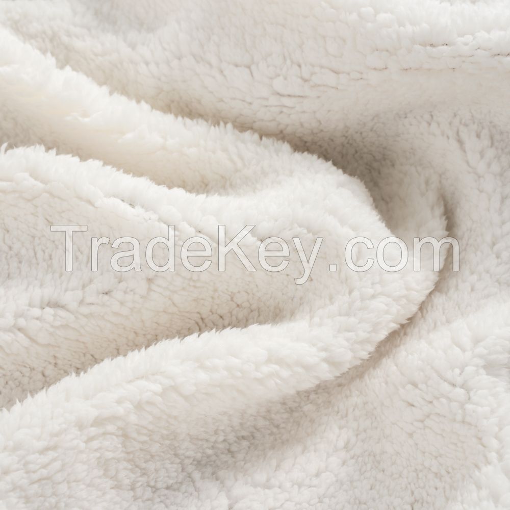 Custom Bed Comforter Set Warm Lamb Fleece Baby Bed Quilt Sherpa Blanket