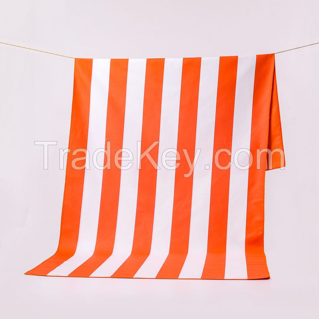 Strip Printing Beach Towel Custom Pattern quick-drying absorbent Striped and Jacquard Pattern Large Luxury Turkish Beach Towel