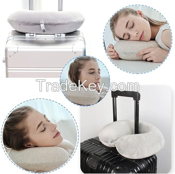 Wholesale Cheap Spot Goods Soft Memory Foam Car Travel Neck Pillow Skin Friendly Breathable Neck Warp Support Travel Pillow