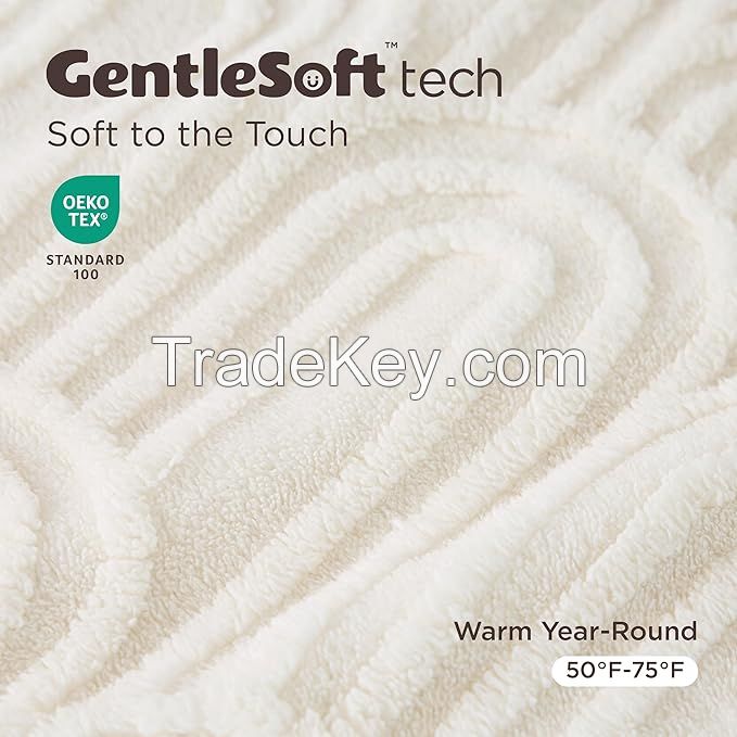 Quality  Fleece Furniture Colorful Plain Color Thickened Flannel Cute Jacquard Throw Bed Blanket