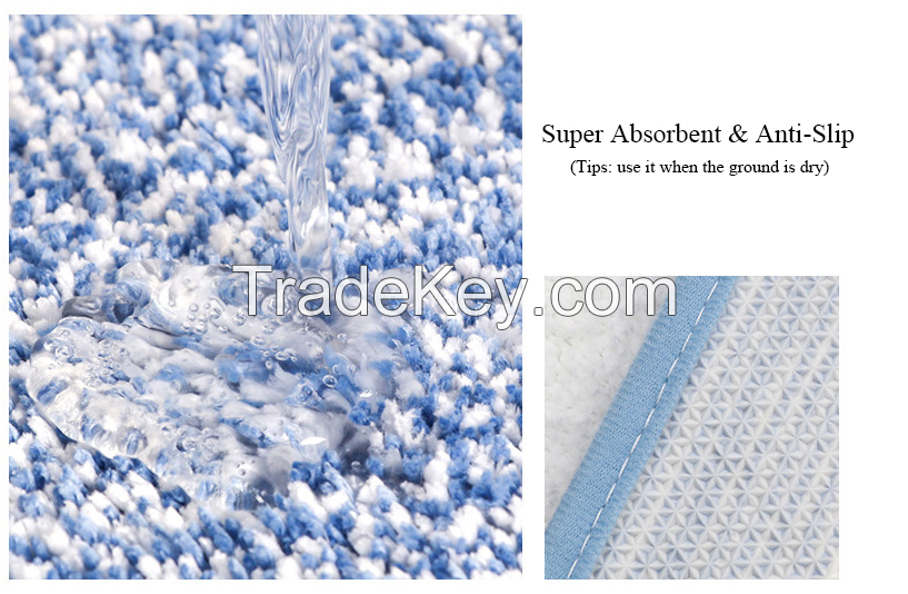 Professional Manufacturer Anti-slip Bath Rug Mat Water-absorbent Bathroom Carpet Shower Bathroom Rug