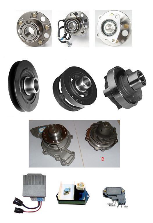 Hub&Bearing Assembly, Crankshaft Pulley, Water Pump, Ignition module,