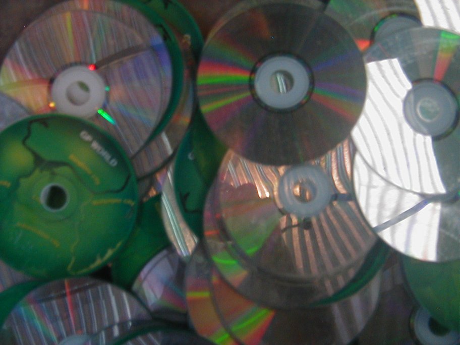 PC CD metalized disc scrap