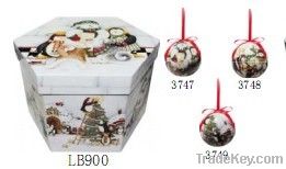 Deluxe Box Set Ornament with cartoon design