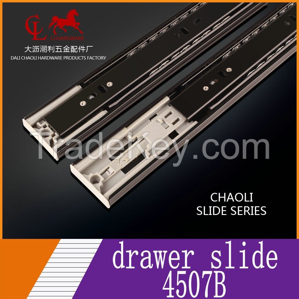 Push open drawer slide