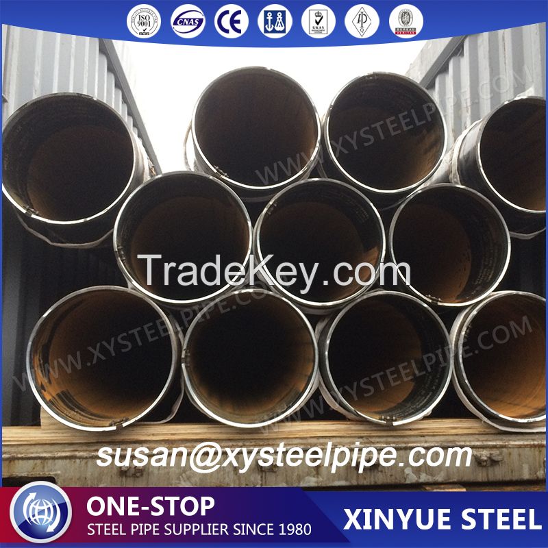 Marine HDPE piling lining SSAW ASTM A252 PIPE