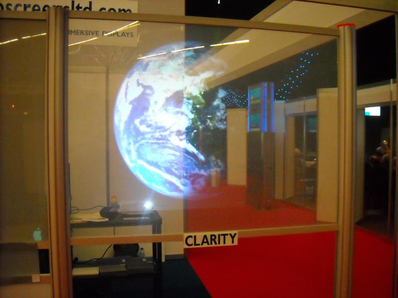 Holographic screen &quot;Clarity&quot;