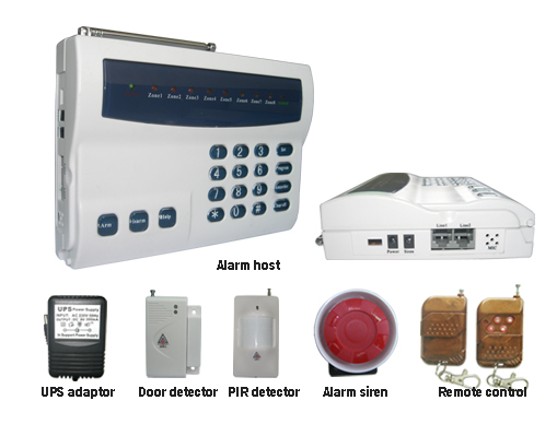 8 Zones Wireless Alarm System