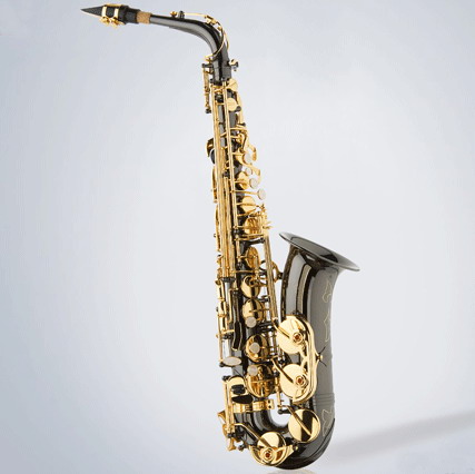 Black nickel saxophone