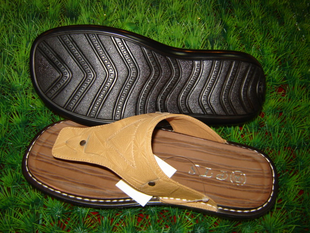 men's PU slippers