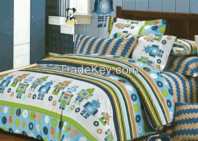 Kids duvet cover set - robots