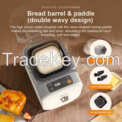 Hot selling High quality 1Lb 1.5Lb capacity household automatic electric bread maker for home bread maker