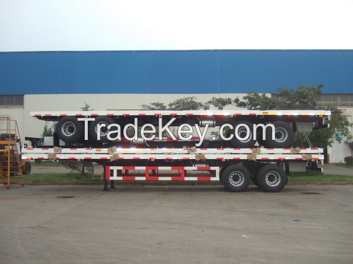 9352TJZPB Flat Bed Container Semi-Trailer-Boggie Suspension