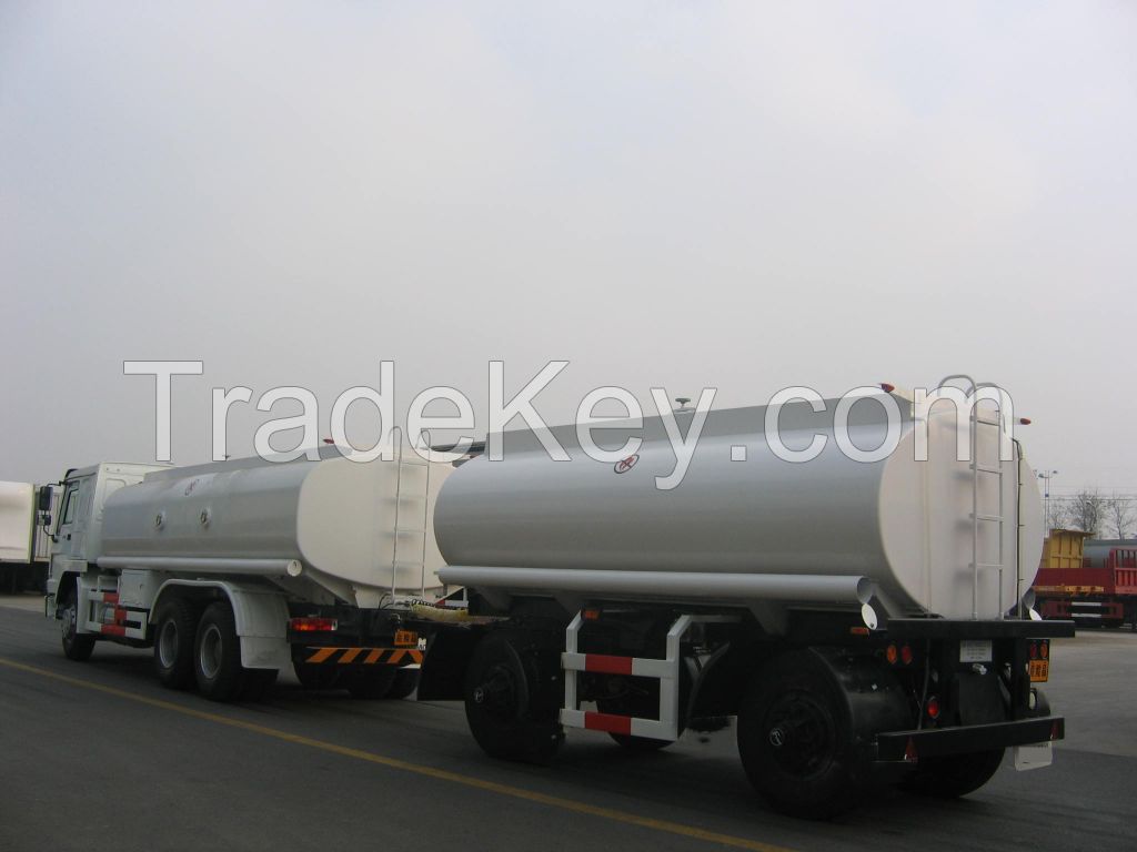 6182GYY _18000L Carbon Steel Draw Bar Tanker Trailer with 2 axles for Fuel or Diesel Liqulid