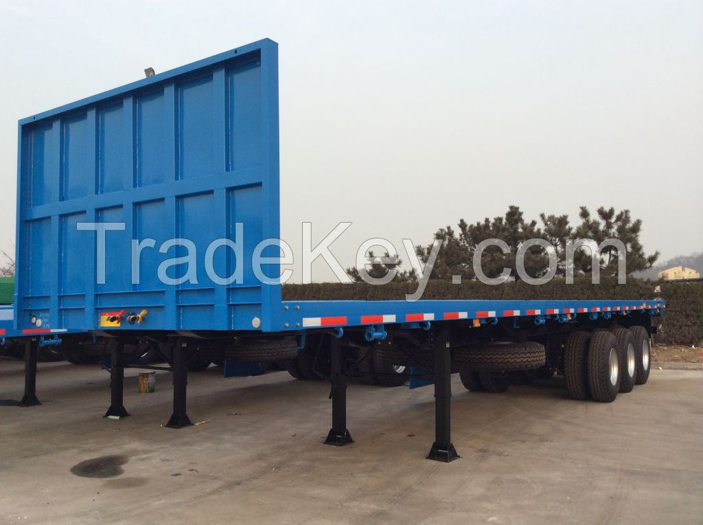 9323TJZPQLB  Flat Bed ,Rail Plateform Semi-Trailer