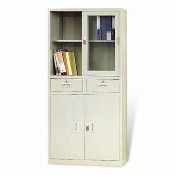 Steel Filing Cabinet with glass door