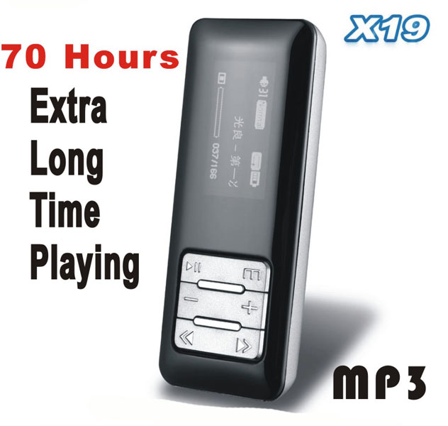 1.0&quot; OLED screen MP3 player 70 Hours Extra Long Playing(X19)