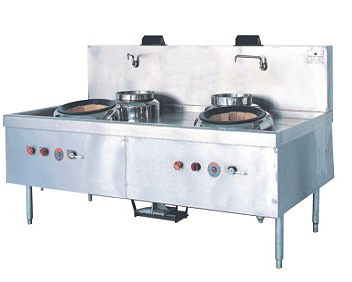 Two burners cooking range