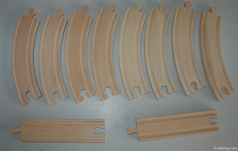 Wooden Train Rail Set