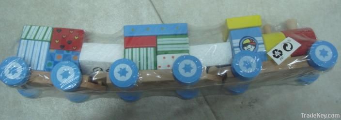 Wooden Block Train