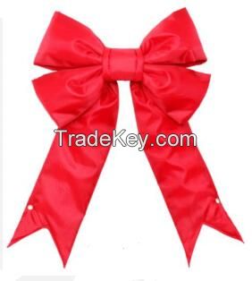 structual 3D red nylon Christmas bow