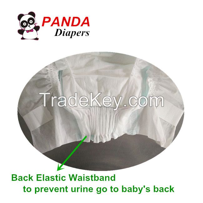 Baby Diapers with Back Elastic Waistband