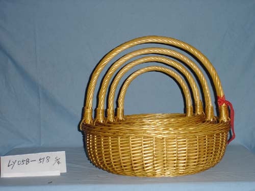 willow basket with hand