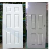 6 Panels Steel Door(Galvanized steel.36"80")