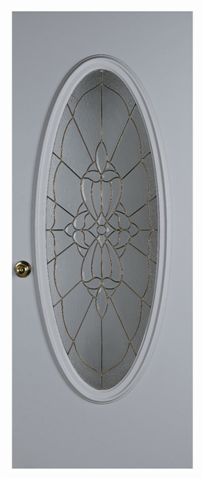 Steel  Glass Door (Oval Glass, Half Lite, Sunburst)