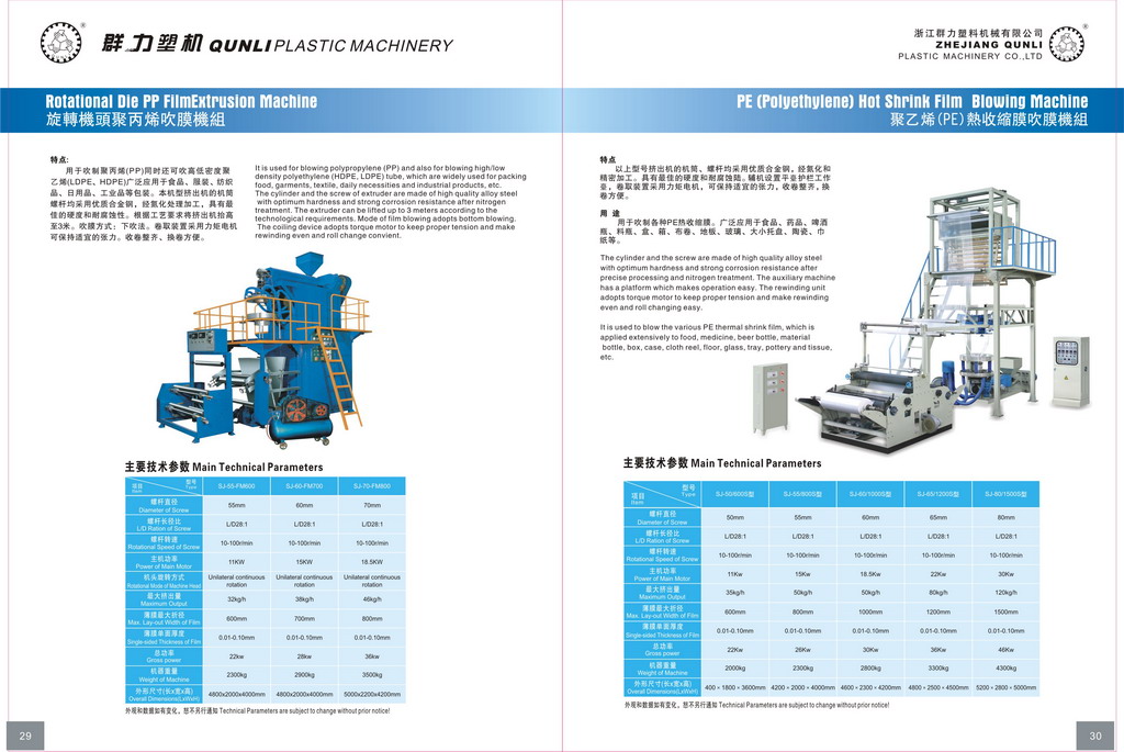 PE Film Blowing Machine