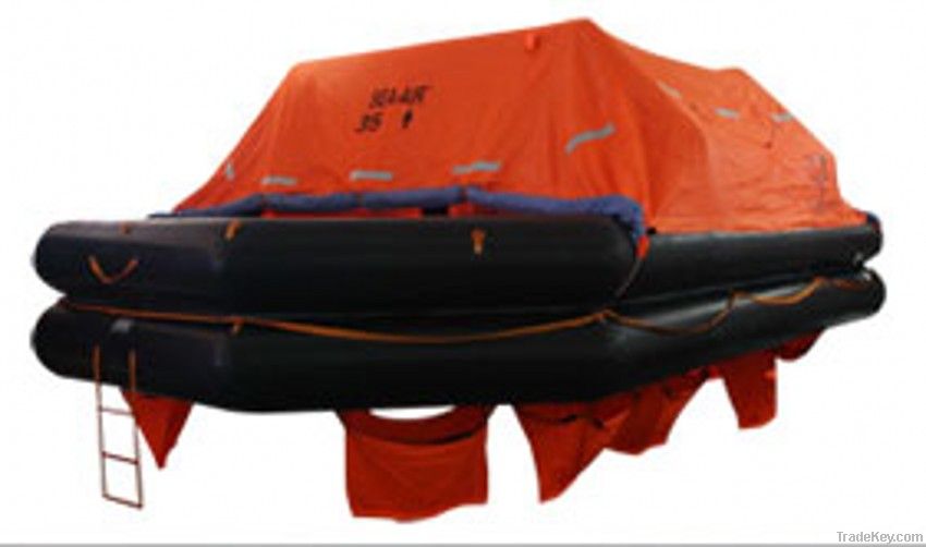 SOLAS APPROVED throw-overboard inflatable life raft