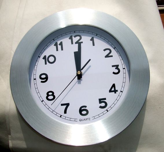 metal wall clock