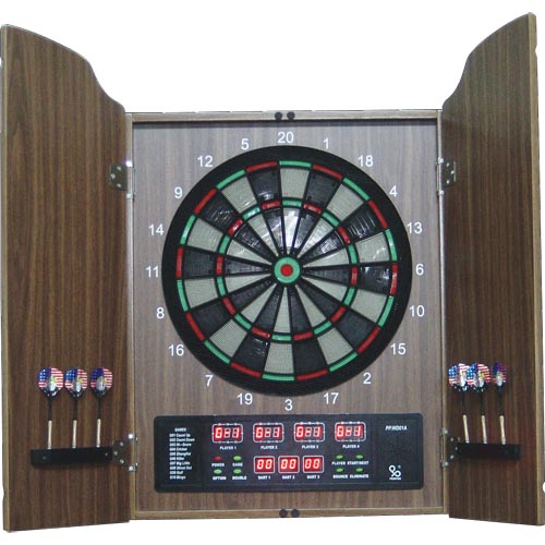 Electronic Dartboard with Cabinet