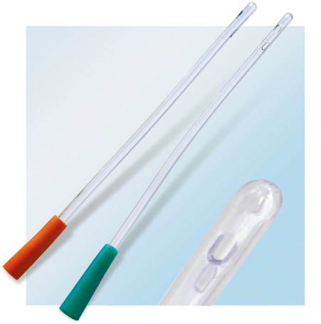 Hydrophilic coated nelaton catheter