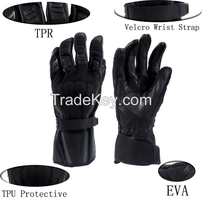 Cow hide leather Fire fighting tactical gloves