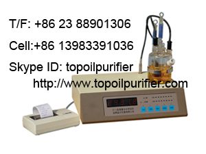 water analyzer for oil/ moisture sensor